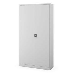 Szafa biurowa metalowa wysoka szara, 1150x2200x400 mm: : JAN II H2200
