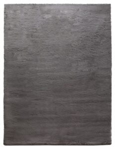 Dywanik futrzany Fluffy węgiel drzewny 120×160 cm