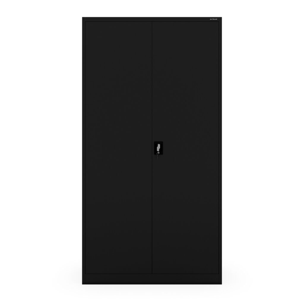 Szafa biurowa metalowa wysoka czarna, 1150x2200x400 mm: : JAN II H2200