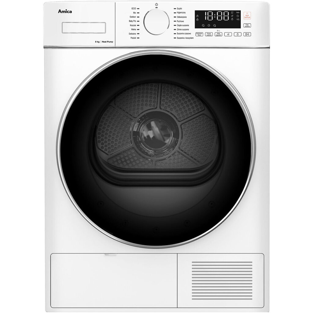 Suszarka Amica ADH4C8DKH 8kg Pompa ciepła DrySensor