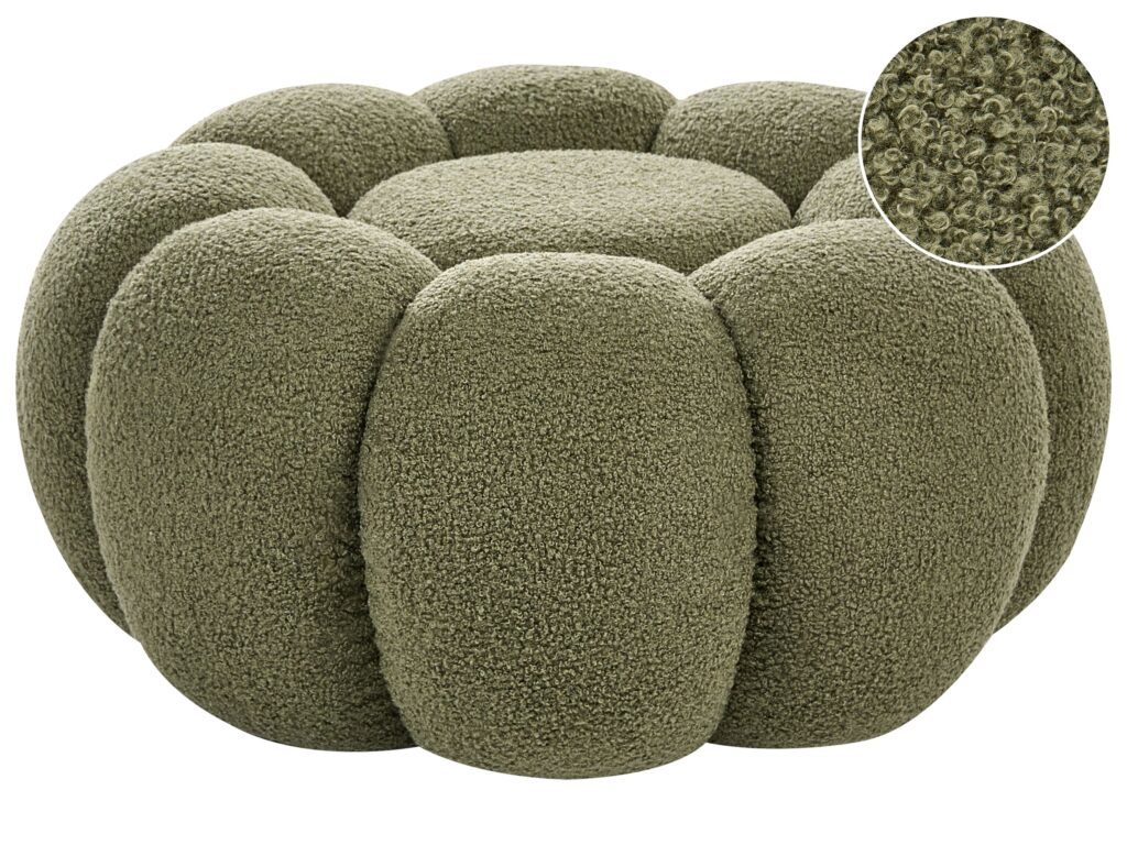 Puf BEAUFORT Boucle Zielony