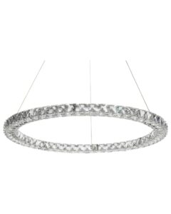 Lampa wisząca LED MAGAT Kryształ Srebrny