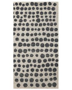 Dywan HAVRAN Czarny/ biały 80 x 150 cm Wełna