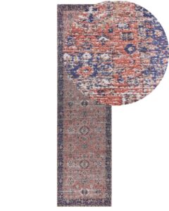 Dywan KURIN Czerwony 80 x 300 cm Bawełna