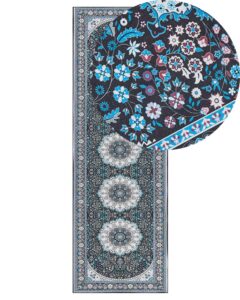Dywan GEDIZ Niebieski 80 x 240 cm